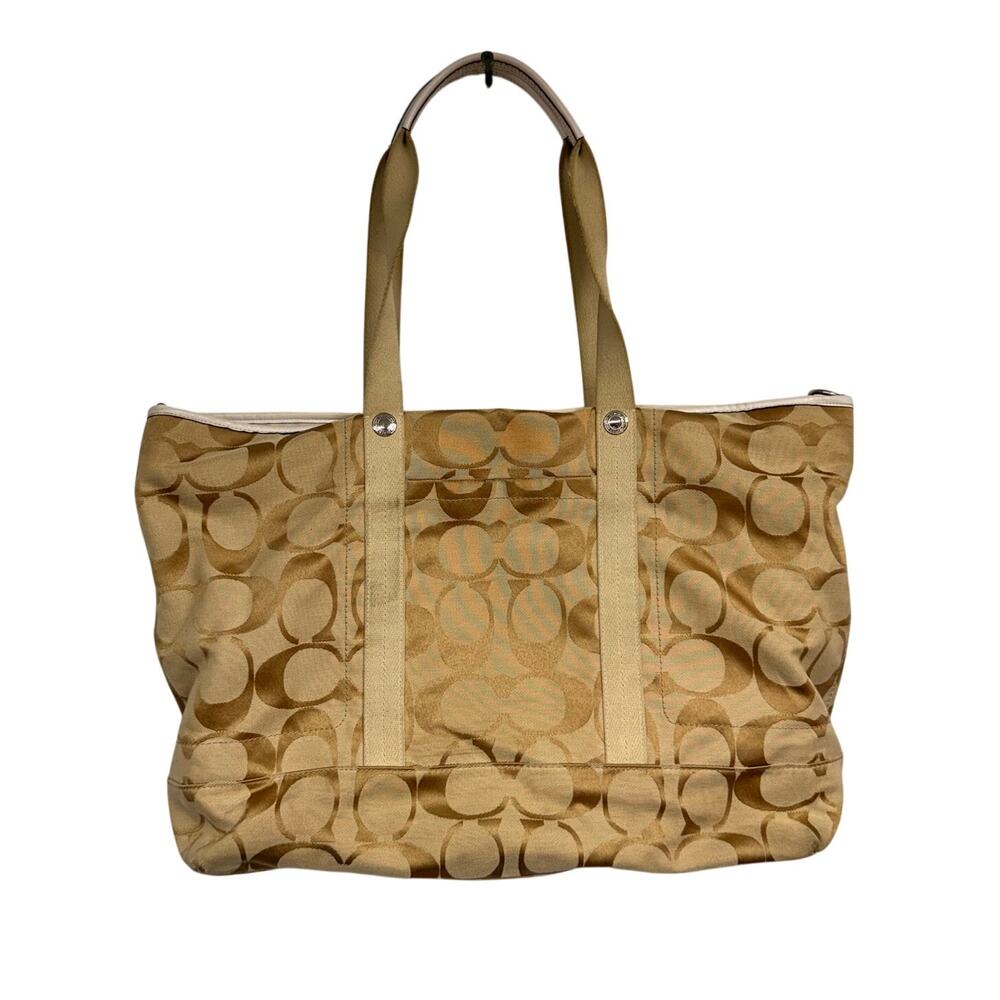 Coach Kyra Signature Travel Weekender Duffle Bag Tote - Style F77295 Large Tote